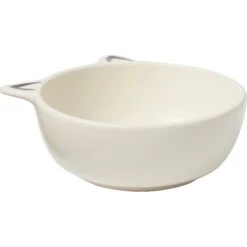 Frisco Cat Face Non-skid Ceramic Cat Bowl, White -WoofyPlay Store 270229 PT4. AC SS1800 V1627669568