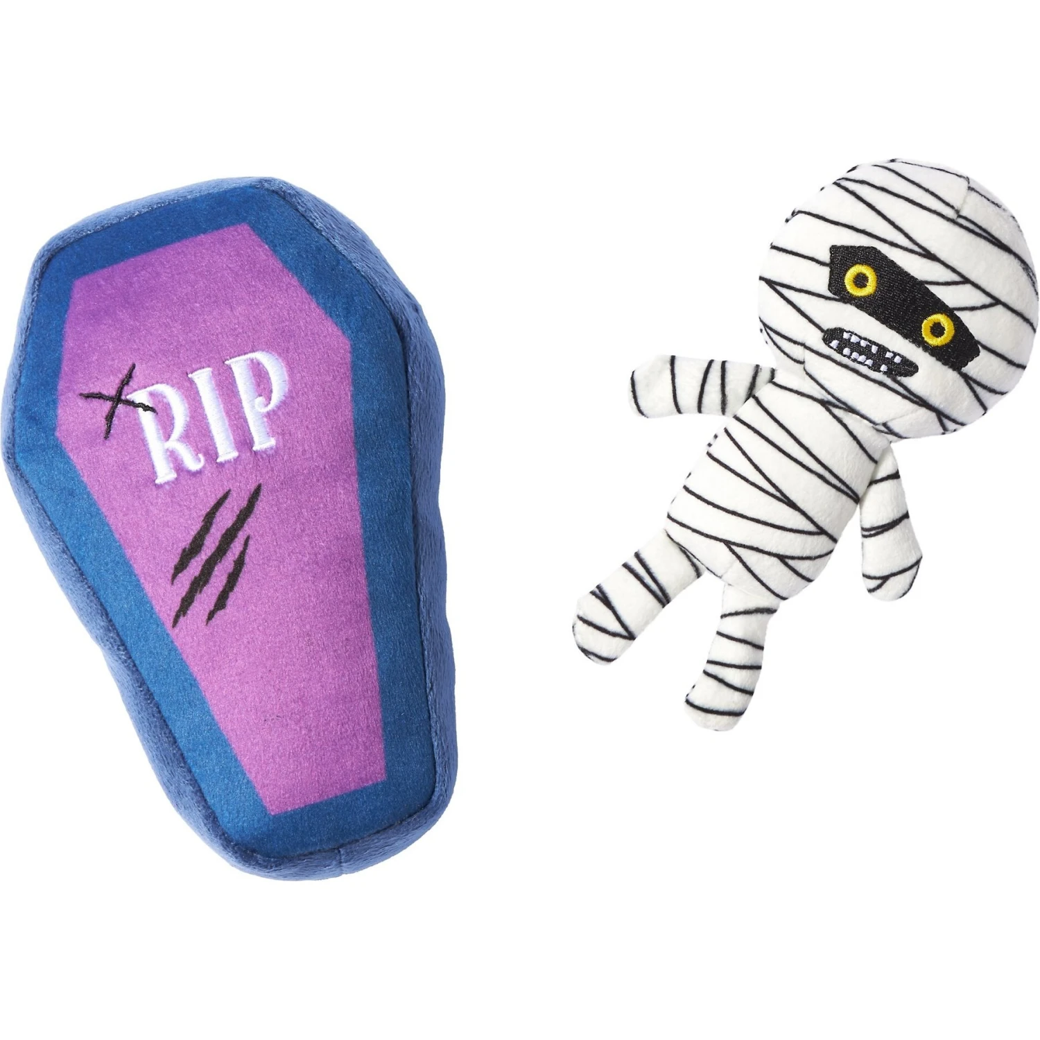 Frisco Halloween Mummy & Coffin Plush Squeaky Dog Toy 1 Frisco Halloween Mummy & Coffin Plush Squeaky Dog Toy