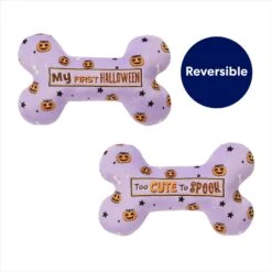 Frisco Halloween My First Halloween Bone Reversible Plush Squeaky Dog Toy -WoofyPlay Store 270452 PT2. AC SS1800 V1689877614