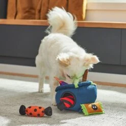 Frisco Halloween Candy Cauldron Hide & Seek Puzzle Plush Squeaky Dog Toy -WoofyPlay Store 270490 PT3. AC SS1800 V1689878557
