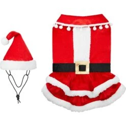 Frisco Mrs. Claus Dog & Cat Costume 9 Frisco Mrs. Claus Dog & Cat Costume -WoofyPlay Store 276150 PT4. AC SS1800 V1631573670