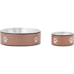 Frisco Paw Print Non-Skid Stainless Steel Dog & Cat Bowl -WoofyPlay Store 277546 PT5. AC SS1800 V1627936032