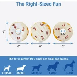 Frisco Fall Maple Bacon Donuts Plush Squeaky Dog Toy, 3 Count 6 Frisco Fall Maple Bacon Donuts Plush Squeaky Dog Toy, 3 Count -WoofyPlay Store 285613 PT2. AC SS1800 V1633969278