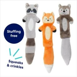 Frisco Forest Friends Stuffing-Free Skinny Plush Squeaky Dog Toy 8 Frisco Forest Friends Stuffing-Free Skinny Plush Squeaky Dog Toy -WoofyPlay Store 286571 PT2. AC SS1800 V1695760988
