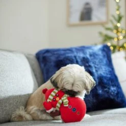 Frisco Holiday Naughty Or Nice Snowman Reversible Plush Squeaky Dog Toy -WoofyPlay Store 287219 PT3. AC SS1800 V1632774615