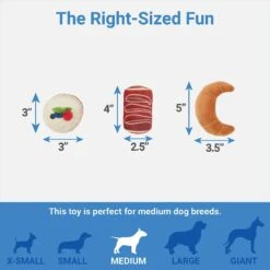 Frisco Brunch Pastry Plate Plush Squeaky Dog Toy 6 Frisco Brunch Pastry Plate Plush Squeaky Dog Toy -WoofyPlay Store 297262 PT2. AC SS1800 V1643916710