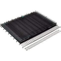 Frisco Heavy Duty Enhanced Lock Sliding Double Door Fold & Carry Wire Dog Crate & Mat Kit, 54 Inch -WoofyPlay Store 297463 PT3. AC SS1800 V1633115391