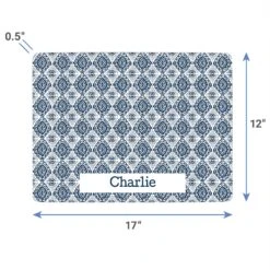 Frisco Boho Damask Personalized Dog & Cat Placemat -WoofyPlay Store 299562 PT3. AC SS1800 V1636120501
