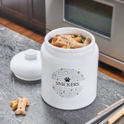 Frisco Ceramic Paw Personalized Treat Jar, 13 Cup, 104oz 8 Frisco Ceramic Paw Personalized Treat Jar, 13 Cup, 104oz -WoofyPlay Store 301183 PT2. AC SS1800 V1630561600