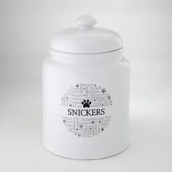 Frisco Ceramic Paw Personalized Treat Jar, 13 Cup, 104oz 10 Frisco Ceramic Paw Personalized Treat Jar, 13 Cup, 104oz -WoofyPlay Store 301183 PT4. AC SS1800 V1630554432
