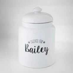 Frisco Ceramic "Treats For" Personalized Treat Jar, 13 Cup, 104oz -WoofyPlay Store 301185 PT3. AC SS1800 V1630731988
