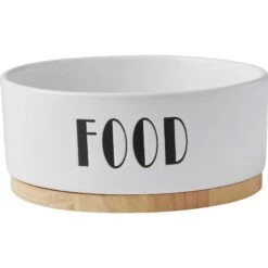 Frisco Ceramic Water Dog & Cat Bowl With Wood Base & Frisco Ceramic Food Dog & Cat Bowl With Wood Base -WoofyPlay Store 302424 PT4. AC SS1800 V1623087146