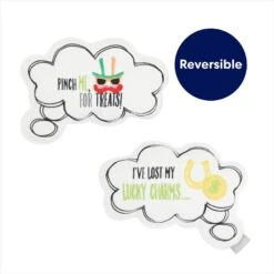 Frisco St. Patrick's Thought Bubble Reversible Plush Squeaky Dog Toy -WoofyPlay Store 303134 PT2. AC SS1800 V1703016817