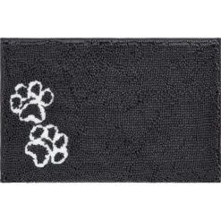 Frisco Microfiber Chenille Shammy Towel & Frisco Microfiber Chenille Paw Print Dog & Cat Mat, Dark Gray 14 Frisco Microfiber Chenille Shammy Towel & Frisco Microfiber Chenille Paw Print Dog & Cat Mat, Dark Gray -WoofyPlay Store 303468 PT5. AC SS1800 V1623034648