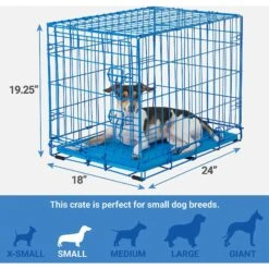 Frisco Two Door Top Load Plastic Dog & Cat Kennel & Frisco Fold & Carry Single Door Collapsible Wire Dog Crate, Pink -WoofyPlay Store 303656 PT6. AC SS1800 V1623065549