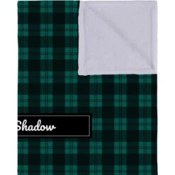 Frisco Personalized Plaid Soft Fleece Cat & Dog Blanket, 30" X 40" -WoofyPlay Store 303999 PT2. AC SS1800 V1637609803