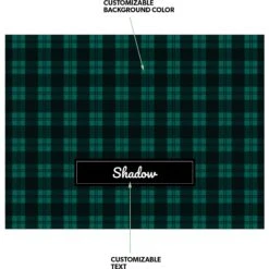Frisco Personalized Plaid Soft Fleece Cat & Dog Blanket, 30" X 40" -WoofyPlay Store 303999 PT3. AC SS1800 V1637609189