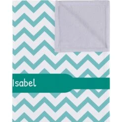 Frisco Personalized Subtle Chevron Soft Fleece Cat & Dog Blanket, 30" X 40" -WoofyPlay Store 304003 PT2. AC SS1800 V1637608925