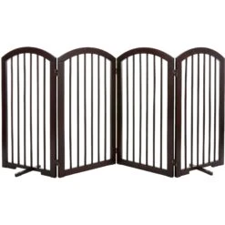Frisco Arch 4-Panel Solid Wood Dog Gate -WoofyPlay Store 305152 PT2. AC SS1800 V1639669041