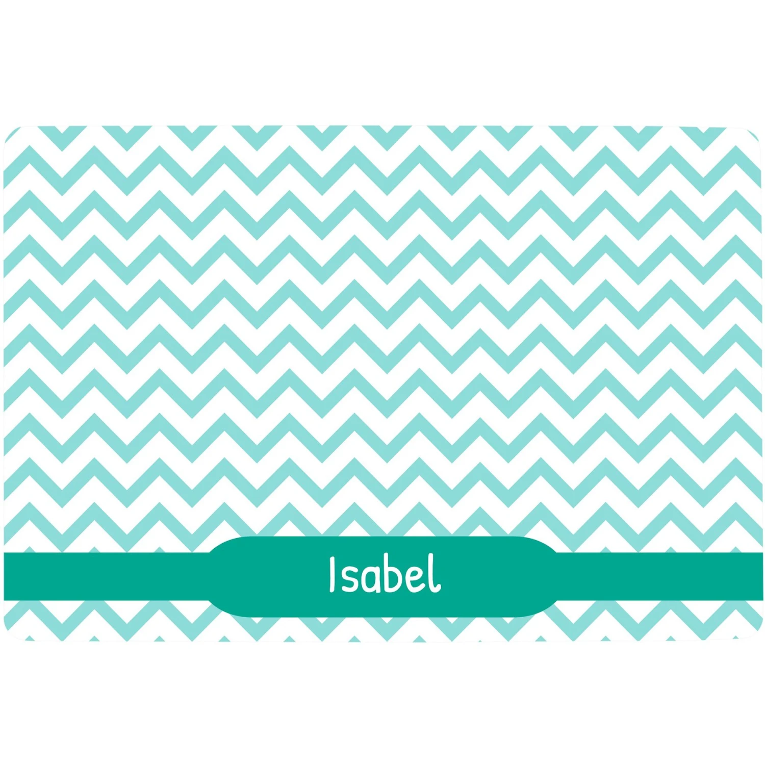 Frisco Personalized Chevron Dog & Cat Placemat 1 Frisco Personalized Chevron Dog & Cat Placemat