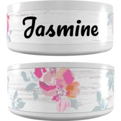Frisco Personalized Rustic Ceramic Dog & Cat Bowl