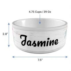Frisco Personalized Rustic Ceramic Dog Bowl, 4.75-cup, 38oz -WoofyPlay Store 306764 PT3. AC SS1800 V1636036401