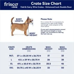 Frisco XX-Large Heavy Duty Enhanced Lock Double Door Wire Dog Crate, Fold & Carry Wire Dog Crate & Mat Kit, 54" 8 Frisco XX-Large Heavy Duty Enhanced Lock Double Door Wire Dog Crate, Fold & Carry Wire Dog Crate & Mat Kit, 54" -WoofyPlay Store 318116 PT2. AC SS1800 V1634322381