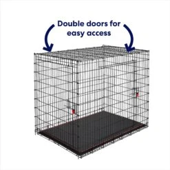 Frisco XX-Large Heavy Duty Enhanced Lock Double Door Wire Dog Crate, Fold & Carry Wire Dog Crate & Mat Kit, 54" 9 Frisco XX-Large Heavy Duty Enhanced Lock Double Door Wire Dog Crate, Fold & Carry Wire Dog Crate & Mat Kit, 54" -WoofyPlay Store 318116 PT3. AC SS1800 V1634154738