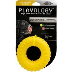 Frisco Cow Plush Squeaky Dog Toy & Playology Scented Dual Layer Ring Dog Toy -WoofyPlay Store 319488 PT4. AC SS1800 V1630619177