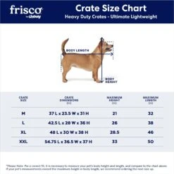 Frisco Ultimate Lightweight Heavy Duty Foldable & Stackable Steel Metal Single Door Dog Crate -WoofyPlay Store 326416 PT2. AC SS1800 V1645739508