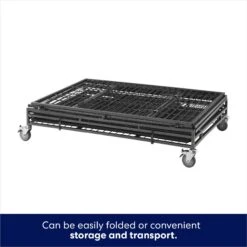 Frisco Ultimate Lightweight Heavy Duty Foldable & Stackable Steel Metal Single Door Dog Crate -WoofyPlay Store 326416 PT3. AC SS1800 V1646859919