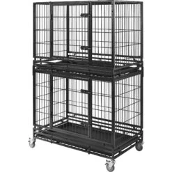 Frisco Ultimate Lightweight Heavy Duty Foldable & Stackable Steel Metal Single Door Dog Crate -WoofyPlay Store 326416 PT5. AC SS1800 V1646859692