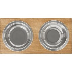 Frisco Premium Wood Elevated Stainless Steel Double Diner Dog & Cat Bowl 7 Frisco Premium Wood Elevated Stainless Steel Double Diner Dog & Cat Bowl -WoofyPlay Store 331490 PT4. AC SS1800 V1657656892