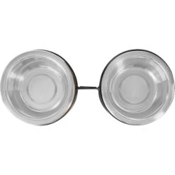 Frisco Premium Elevated Bone Design Stainless Steel Double Diner Dog & Cat Bowl -WoofyPlay Store 331499 PT4. AC SS1800 V1657656892