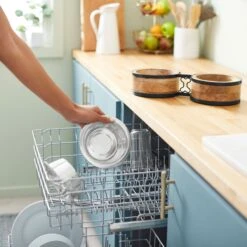 Frisco Premium Elevated Bone Design Stainless Steel Double Diner Dog & Cat Bowl -WoofyPlay Store 331499 PT6. AC SS1800 V1657656892