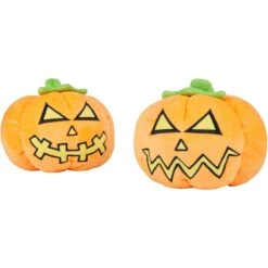 Frisco Halloween Scary Jack-O-Lantern Plush Squeaky Dog Toy