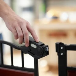 Frisco Wood Accents Extra Wide Auto-close Pet Gate, 30-in -WoofyPlay Store 352631 PT4. AC SS1800 V1657747161