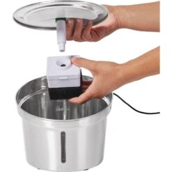 Frisco Stainless Steel Cactus & Leaf Dog & Cat Fountain 10 Frisco Stainless Steel Cactus & Leaf Dog & Cat Fountain -WoofyPlay Store 355814 PT3. AC SS1800 V1665173922