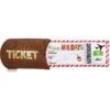 Frisco Holiday Home For The Holidays Airline Ticket Bungee Plush Squeaky Dog Toy