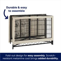 Frisco Easy Set-Up Wood Furniture Style Dog Crates -WoofyPlay Store 363840 PT3. AC SS1800 V1685459481