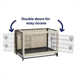 Frisco Easy Set-Up Wood Furniture Style Dog Crates -WoofyPlay Store 363840 PT4. AC SS1800 V1685459485