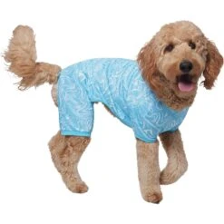 Frisco Blue Ocean Waves Dog & Cat Jersey PJs -WoofyPlay Store 556142 PT3. AC SS1800 V1674829131