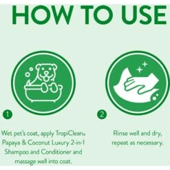 TropiClean Luxury 2 In 1 Papaya & Coconut Pet Shampoo & Conditioner & Frisco Cat & Dog Bristle Brush 11 TropiClean Luxury 2 In 1 Papaya & Coconut Pet Shampoo & Conditioner & Frisco Cat & Dog Bristle Brush -WoofyPlay Store 575094 PT3. AC SS1800 V1657660395