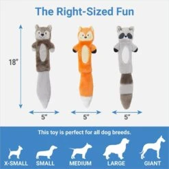 Frisco Forest Friends Stuffing-Free Skinny Plush Squeaky Dog Toy + 3 Items 10 Frisco Forest Friends Stuffing-Free Skinny Plush Squeaky Dog Toy + 3 Items -WoofyPlay Store 582478 PT2. AC SS1800 V1658239416
