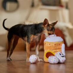 Frisco Halloween Fall Latte Hide & Seek Puzzle Plush Squeaky Dog Toy -WoofyPlay Store 668326 PT3. AC SS1800 V1689350590