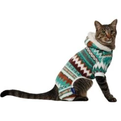 Frisco Fairisle Cozy Plush Fleece Dog & Cat PJs, Green -WoofyPlay Store 719054 PT2. AC SS1800 V1692193162
