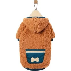 Frisco Wubby Textured Fleece Dog & Cat Hoodie W/ Pocket -WoofyPlay Store 742510 PT3. AC SS1800 V1692377818