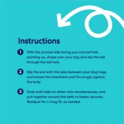 Frisco Washable Female Dog Diaper -WoofyPlay Store 862830 PT4. AC SS1800 V1698950164