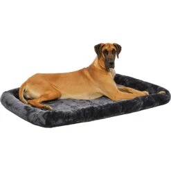Frisco Heavy Duty Single Door Wire Dog Crate & MidWest Quiet Time Fleece Dog Crate Mat -WoofyPlay Store 933510 PT6. AC SS1800 V1692305508
