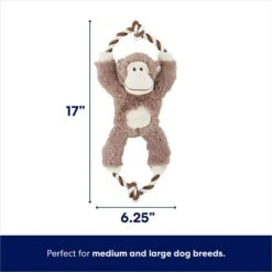 Frisco Fetch Colorful Ball Knot Rope Dog Toy & Frisco Monkey Plush With Rope Squeaky Dog Toy -WoofyPlay Store 962014 PT5. AC SS1800 V1694784007